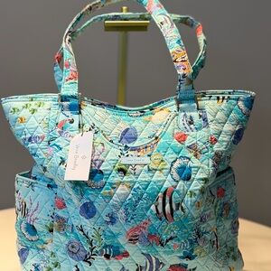 Vera Bradley Aqua Marine Life Tote